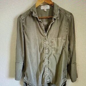 Olive Button-Up Shirt